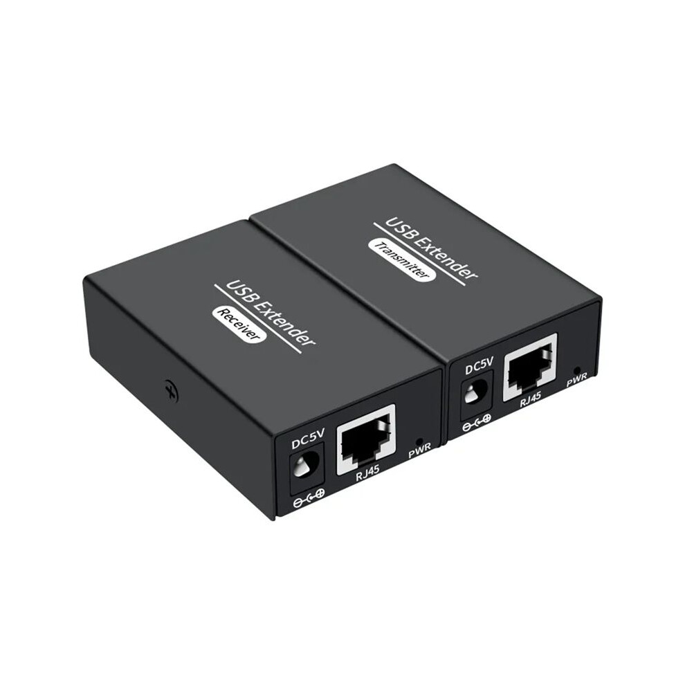 120M 4 Usb Extender Over Ethernet Rj45 Cat6 Cable Hub Adapter Converter For Keyboard Mouse Printer Scanner Eu Plug 6033268290887