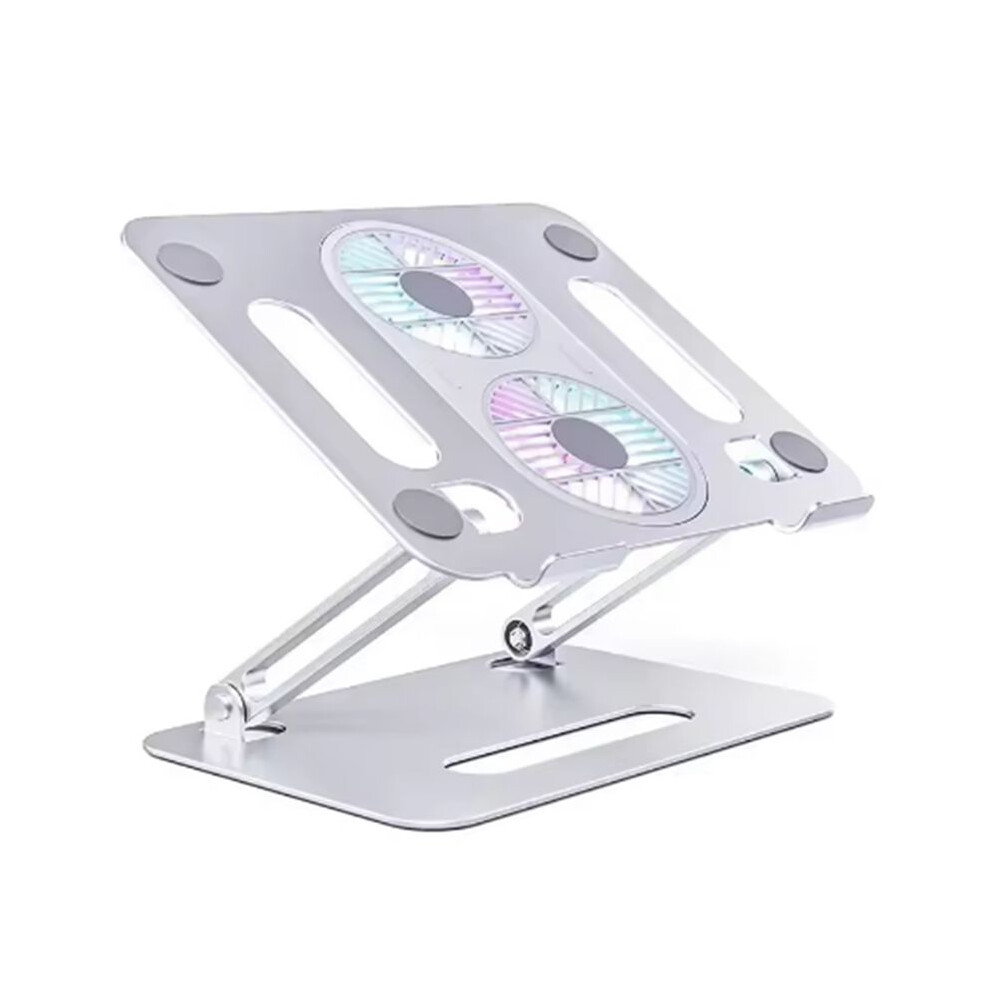Desktop Foldable Laptop Stand With Cooling Fan Aluminum Alloy Holder Bracket Support Notebook Holder 6032610423904