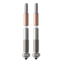 2 Piezas Boquillas Bimetálicas con Aislamiento Cerámico Bimetálico Integrado de 0,4 mm + 0,6 mm para QIDI 4.