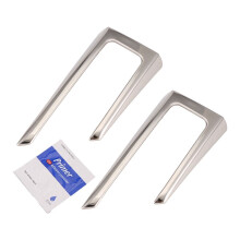 for  Raize A200A/210A Stainless Steel Car Fog Lamp Cover Trim Rear Reflector Garnish Bumper Spotlight Accessories