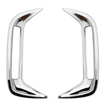 For  YARIS  2020 2021 Car Chrome Rear Reflector Fog Light Lamp Cover Trim Bezel Frame Car Styling