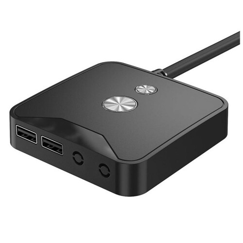 Computer Desktop Power  External PC Host Power Supply /Off Push Button , Dual USB