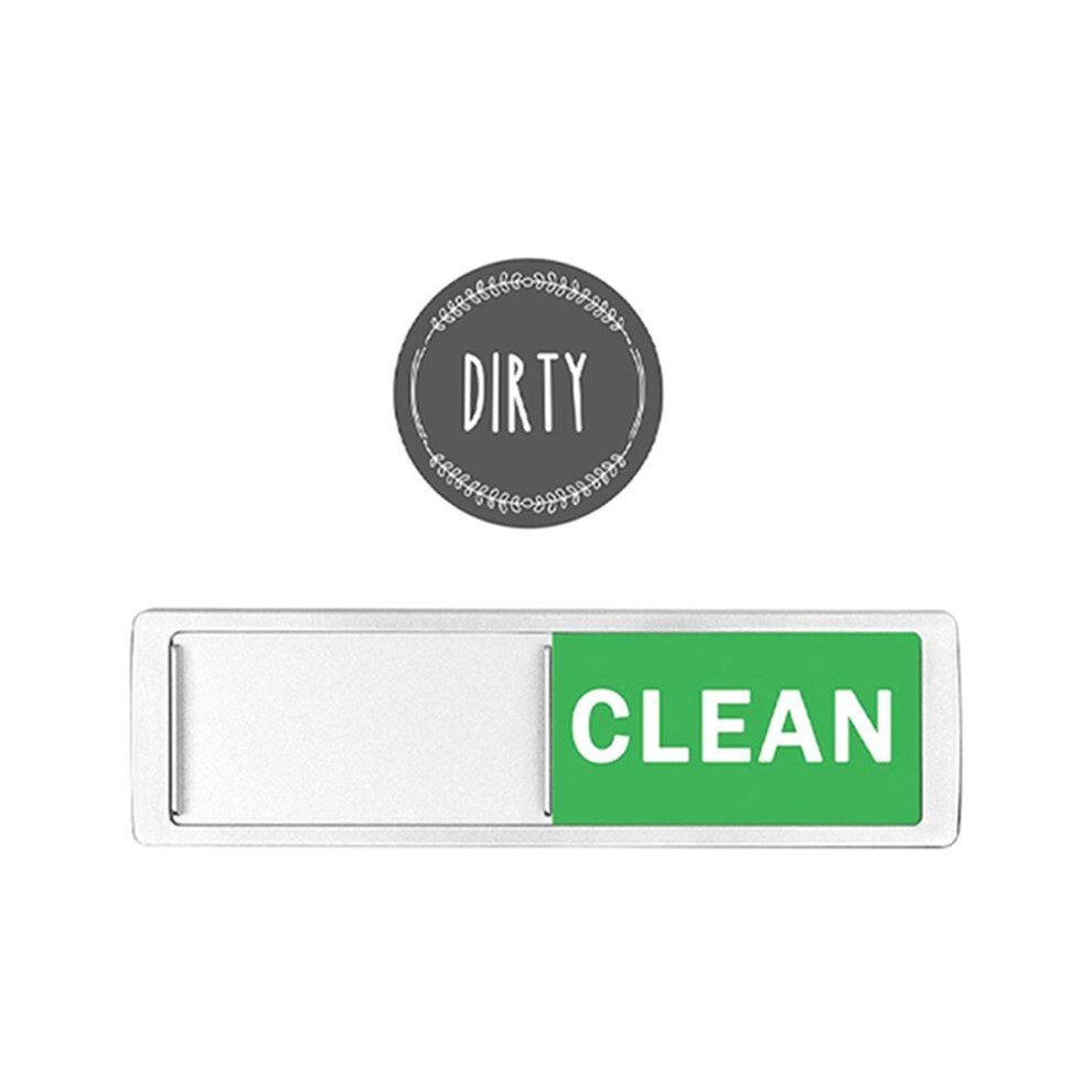 2Pcs Dishwasher Magnet Clean Dirty Sign Shutter Only Changes When You Push It Non-Scratching Dishes Are Clean Or Dirty 4713045232201