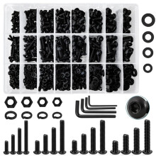 1120-Delige Metrische Schroevenassortiment M3/M4/M5/M6, Bouten en Moerenset, Metrische Boutenassortiment, Gelegeerd Staal van Klasse 10.9