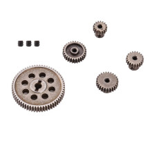 Diff Differential Main Metal Spur Gear 64T 17T 21T 26T Motor Gear RC Car Part for HSP 1/10 RC Car Truck 94111
