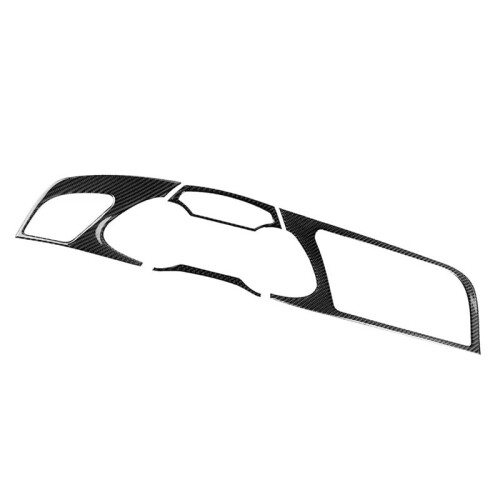 1 Set Car Console Dashboard Panel Decoration Modified Carbon Fiber for  A4L 2009-2012 LHD Only