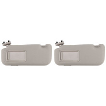 2X pour  Auris  2007 - 2013 Pare-Soleil Intérieur de Voiture avec Miroir Pare-Soleil Côté Conducteur Gauche Gris