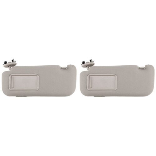 2X for  Auris  2007 - 2013 Car Interior Sun Visor with Mirror Sun Shade Left Driver Side Gray