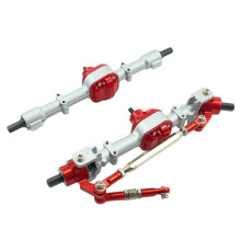 2 Stuks MN82 LC79 Metalen As Metal Gear voor en Achteras voor Mang Koe MN82 LC79 RC Truck Auto Upgrade Onderdelen Accessoires B