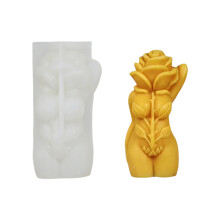 Human Body Candle Mould Rose Mushroom Body Silicone Molds-1