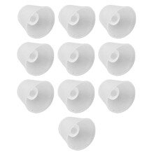 10 Stück Silikon-Kegelförmige Ohrhörer-Spitzen, Größe L, Klar, Set