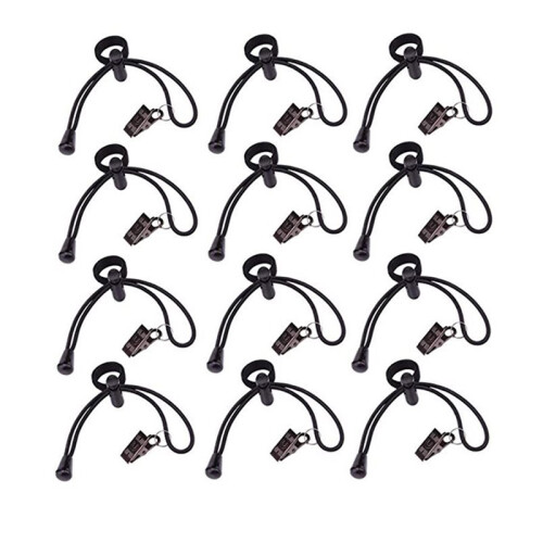 12pc Heavy Duty Spring Clamps Backdrop Clips Kit Adjustable Elastic Clamps Holders for Video Studio Background