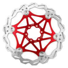 Disque de frein flottant pour VTT, fixation 6 boulons pour roue de 180 mm, léger et offrant une dissipation thermique élevée, réduit l'effort de