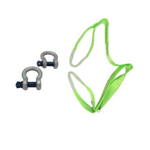 Heavy Duty Recovery Tow Strap with Shackles 5 Ton 4M