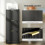 Homcom Filing Cabinet, File Cabinet with 3 Lockable Drawers and Hanging Rails 8