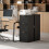 Homcom Filing Cabinet, File Cabinet with 3 Lockable Drawers and Hanging Rails 9