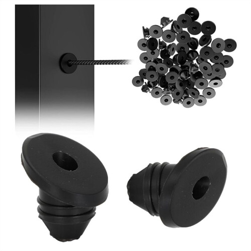 30 Degree Cable Railing Kit,1/8" Cable Railing Post Protector Sleeves for 1/8" 5/32" 3/16" Wire Rope, for Metal Posts 1