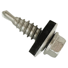 Forgefix TFHW16SD6325 TechFast Self-Drilling Stitching Hex Screw & Washer No.1 Tip 6.3 x 25mm Box 100