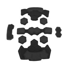 Kit di imbottitura per casco EVA impermeabile, imbottiture in schiuma per caschi, nero