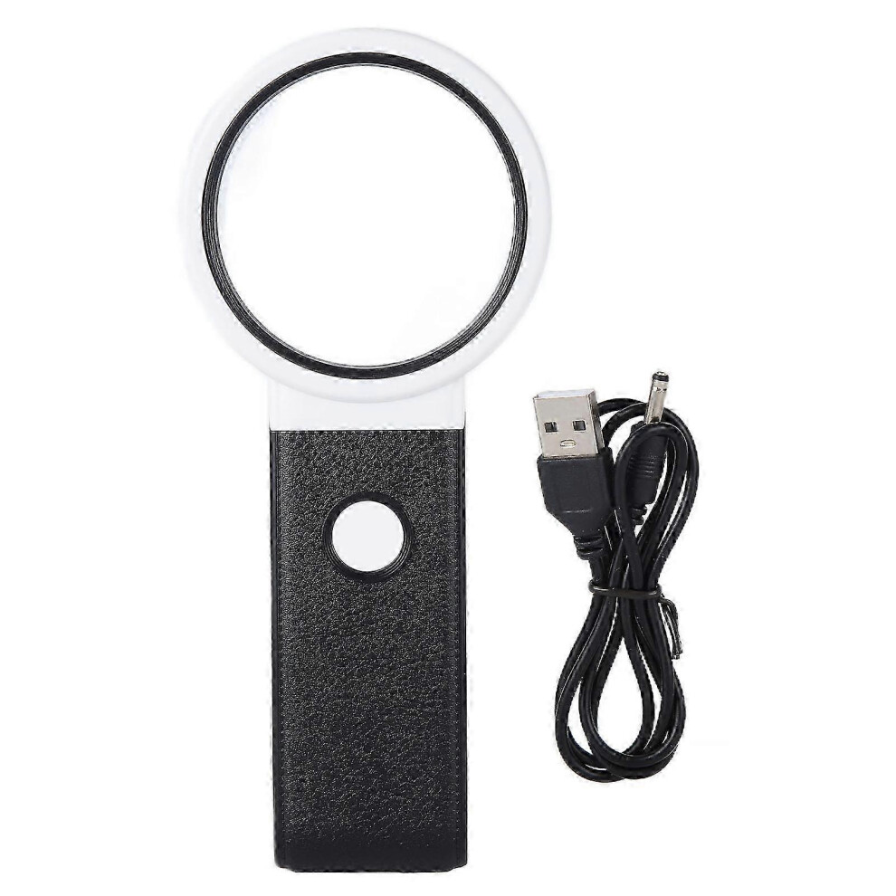 Light Handheld Folding Magnifier Th-7018B/Th-7018Bd 5X-25X Led Uv 85Mm Lens