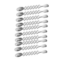 Lot de 10 cintres de guirlande de noël réglables,-gris argenté