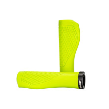 Puños de manillar para bicicletas de carretera y de montaña, de caucho antideslizante, con cierre Lock-on y tapas finales ergonómicas