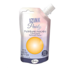Pintura - Izink - Perolada - Ouro - 80ml - Nacarada, Acrílica, Multi-suportes
