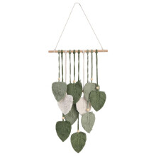 Leaf Macrame Wall Hanging Boho Room Home Decor Woven Aesthetic Wall  Home Room Wedding Decoration Green