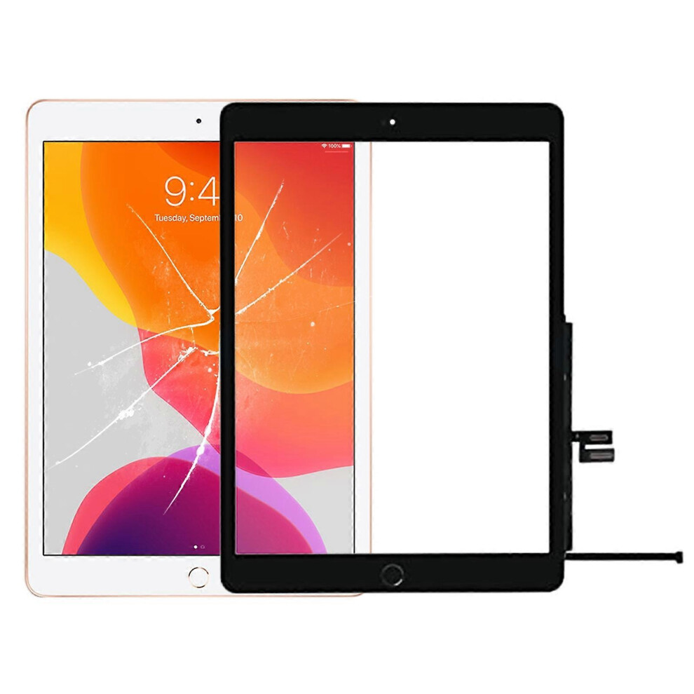 Touch Panel With Home Button For Ipad 10.2 A2197/A2198/A2270/A2428/A2429/A2430 Replacement Repair Part Black 6901508034518