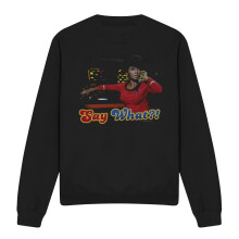(XL, Black) Star Trek Unisex Adult Say What Sweatshirt