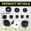Drill Stop Bit Collar Set, 9PCS Adjustable Drill Depth Stop Collar Limit Ring with Carbon Steel Set for Drill Bits 5