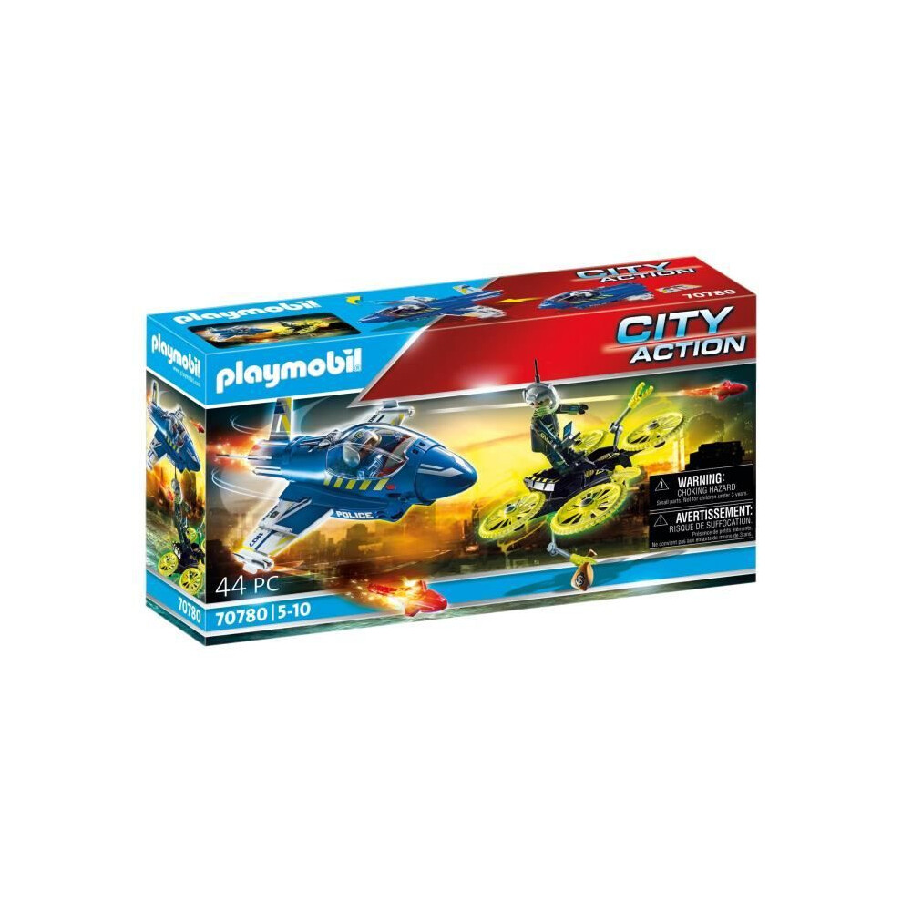 Playmobil Police Jet With Drone Playset