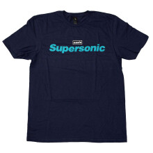 (XXL, Navy) Oasis Supersonic Title Colour T Shirt