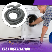 Drain Hose Extension Set Universal Washing Machine Hose 10Ft, Include Bracket Hose Connector and Hose Clamps Drain Hoses