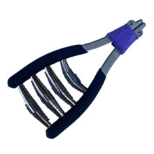 Tennis Racket Maintenance Device Featuring Pressure Relief Pad for Enhanced User Experience (Black) Model RXRelief ABS