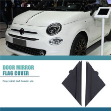 Car Left & Right Door Mirror Flag Cover Molding Triangle Cover for 500 2012-2019 1SH17KX7AA 1SH16KX7AA
