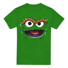 (XL, Kelly Green) Sesame Street Unisex Adult Retro Oscar The Grouch Sketch T-Shirt