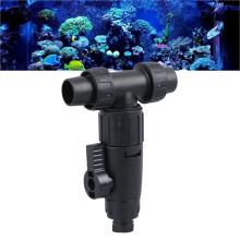 Valvola di Scarico Acqua per Acquario | Controllo del Flusso d'Acqua a 3 Vie, in Plastica, Connettori da 16mm/22mm