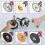 Drill Angle Grinder Adapter with Flange Nut Parts Set,3 Set Replacement Grinder Flange Nuts and Wrench Conversion Tool 6