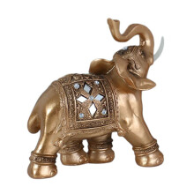 Prosperity Elephant Sculpture Home Decors Collectible Resin-M