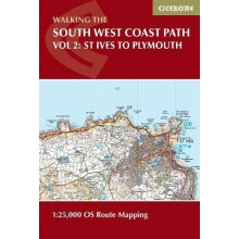 South West Coast Path Map Booklet Vol 2 St Ives to Plymouth by Paddy D