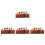 4Sets Mehrfarbiges Holz Gemüse Puzzle Intelligentes Kinderspiel 8