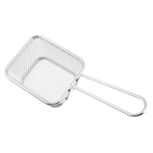 4Stk Hitzebeständiger Frittierkorb Silber Für