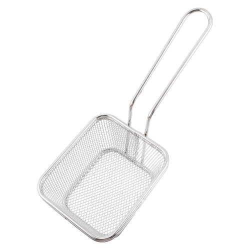 4Stk Hitzebeständiger Frittierkorb Silber Für 2