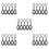 25Pcs Black Tpe Replacement Zipper Pulls for Outdoor Bags Easy Remove 8