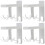 4pcs rotating wall mounted kitchen utensil holder hook organizer 7