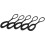 25Pcs Black Tpe Replacement Zipper Pulls for Outdoor Bags Easy Remove 2