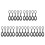 25Pcs Black Tpe Replacement Zipper Pulls for Outdoor Bags Easy Remove 6