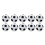 20Stk Mini Tischfußballbälle Robustem Material Mehrfarbig 10