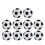 20Stk Mini Tischfußballbälle Robustem Material Mehrfarbig 8